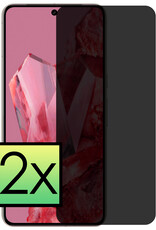 NoXx Screenprotector Geschikt voor Google Pixel 8 Pro Screenprotector Privacy Tempered Glass Gehard Glas Display Cover - 2x