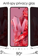 NoXx Screenprotector Geschikt voor Google Pixel 8 Pro Screenprotector Privacy Tempered Glass Gehard Glas Display Cover