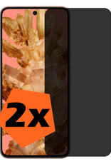 Nomfy Screenprotector Geschikt voor Google Pixel 8 Screenprotector Privacy Bescherm Glas - Screenprotector Geschikt voor Google Pixel 8 Privacy Screenprotector Tempered Glass - 2 PACK