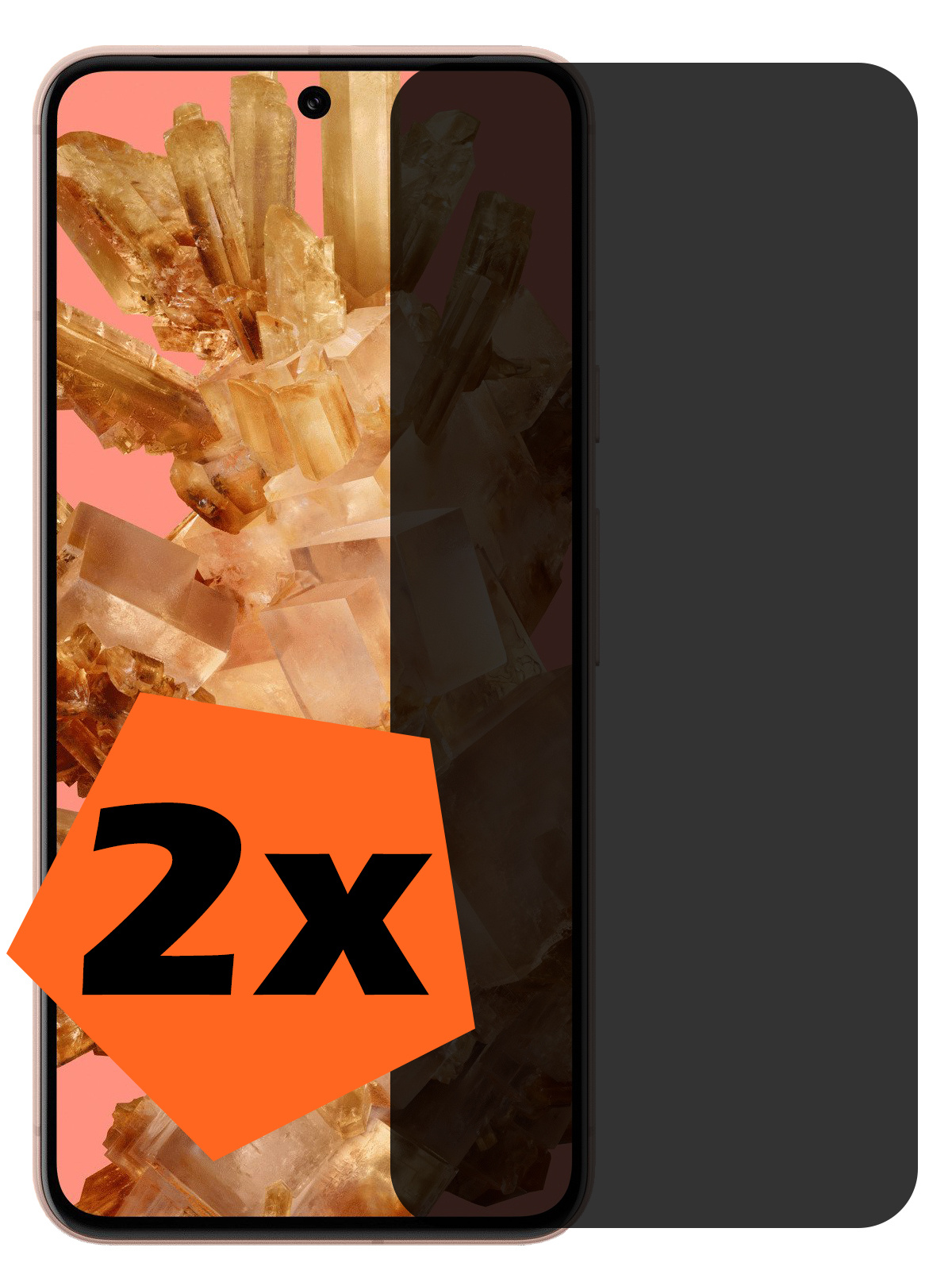 Nomfy Screenprotector Geschikt voor Google Pixel 8 Screenprotector Privacy Bescherm Glas - Screenprotector Geschikt voor Google Pixel 8 Privacy Screenprotector Tempered Glass - 2 PACK