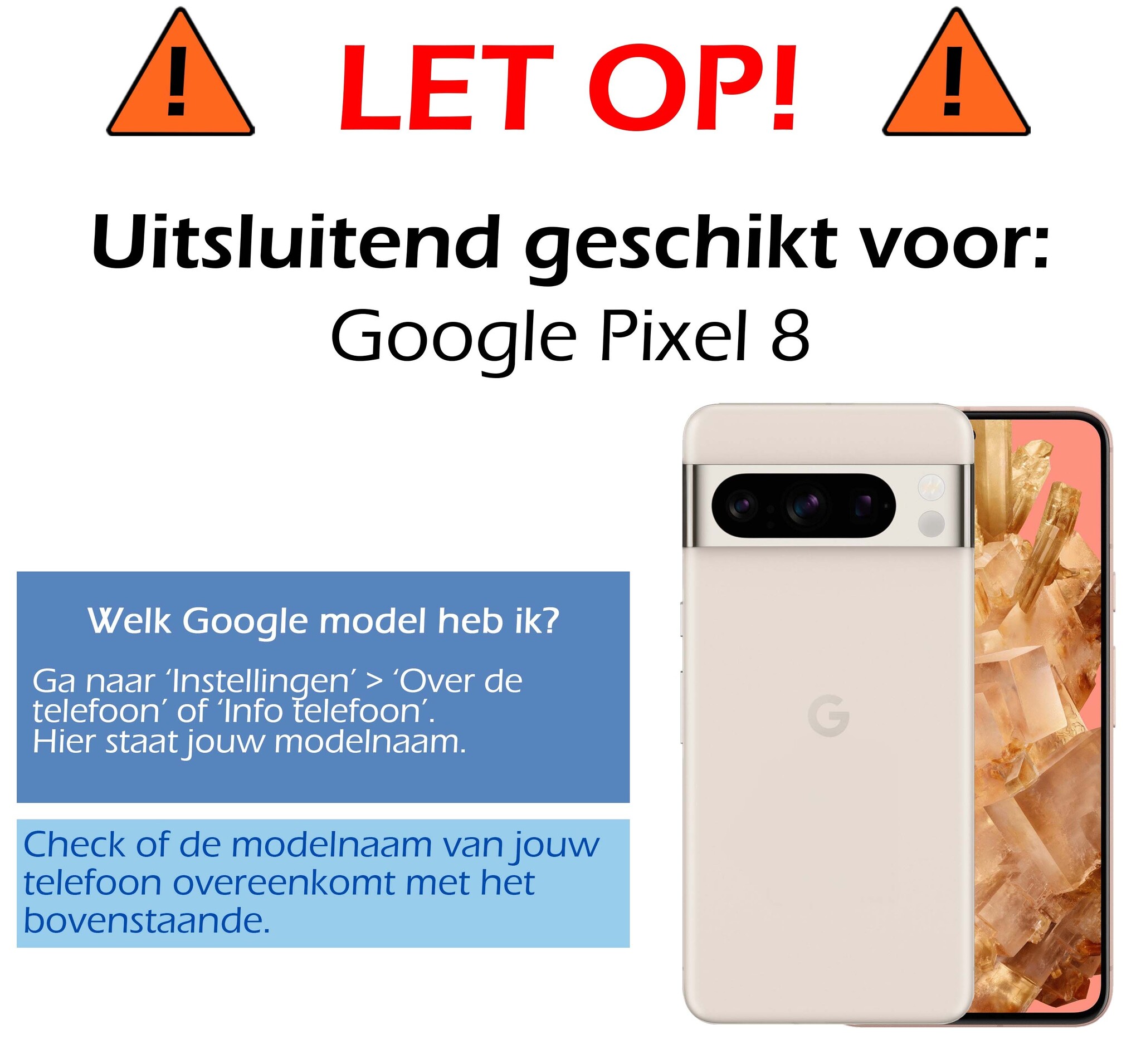 Nomfy Screenprotector Geschikt voor Google Pixel 8 Screenprotector Privacy Bescherm Glas - Screenprotector Geschikt voor Google Pixel 8 Privacy Screenprotector Tempered Glass - 3 PACK