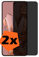 Nomfy Screenprotector Geschikt voor Google Pixel 8 Pro Screenprotector Privacy Bescherm Glas - Screenprotector Geschikt voor Google Pixel 8 Pro Privacy Screenprotector Tempered Glass - 2 PACK