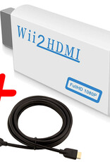 BASEY. Wii HDMI Adapter Converter 1080p Full HD Kwaliteit Met HDMI Kabel - Wii naar HDMI converter