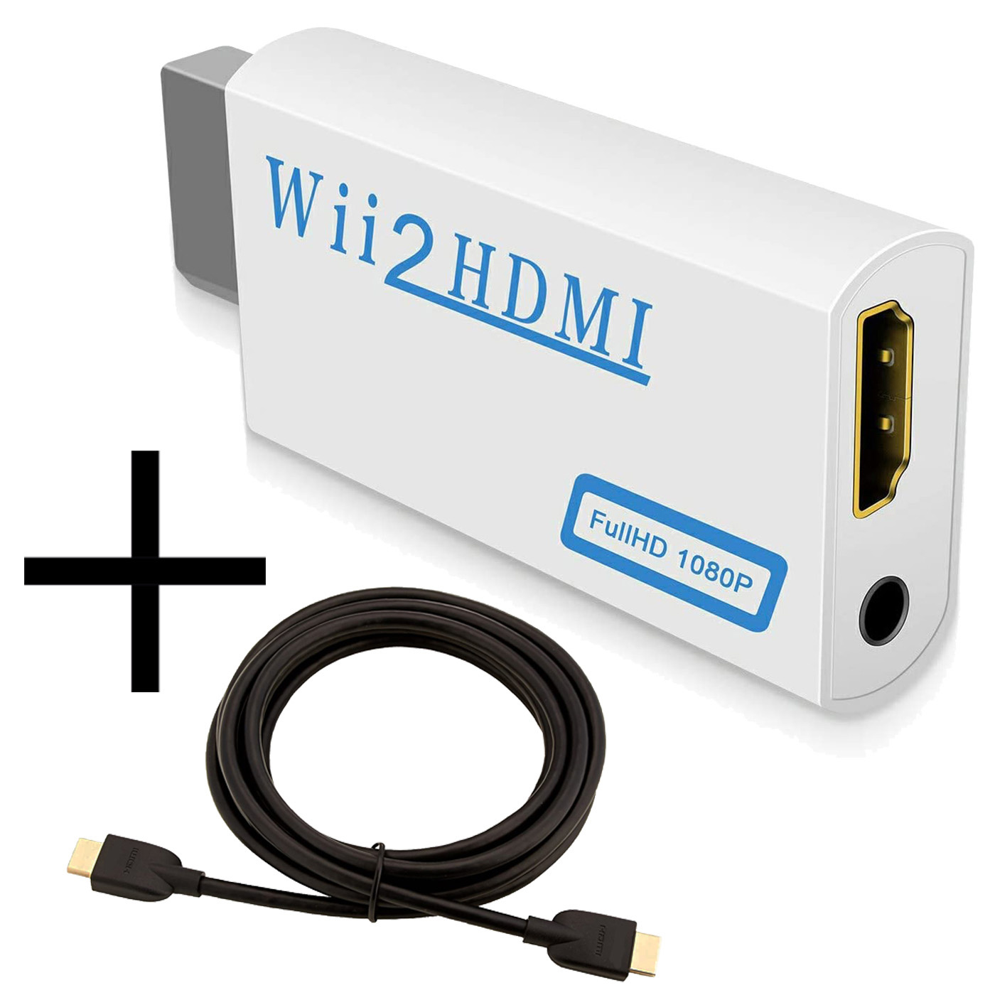 NoXx Wii HDMI-adapter Converter 1080p Met HDMI Kabel - Geschikt voor Nintendo Wii - Full HD Kwaliteit