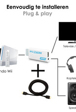 NoXx Wii HDMI-adapter Converter 1080p Met HDMI Kabel - Geschikt voor Nintendo Wii - Full HD Kwaliteit