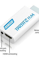 Nomfy Wii HDMI Converter 1080p Wii HDMI Adapter Full HD Kwaliteit - Geschikt voor de Nintendo Wii
