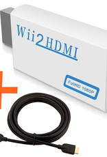 Nomfy Wii HDMI Converter 1080p Wii HDMI Adapter met HDMI Kabel Full HD Kwaliteit - Geschikt voor de Nintendo Wii