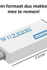 Nomfy Wii HDMI Converter 1080p Wii HDMI Adapter Full HD Kwaliteit - Geschikt voor de Nintendo Wii