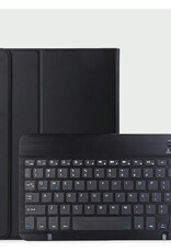BASEY. Hoesje Geschikt voor Samsung Galaxy Tab A9 Toetsenbord Hoes Book Case - Hoes Geschikt voor Samsung Tab A9 Toetsenbord Hoesje Keyboard Cover - Zwart