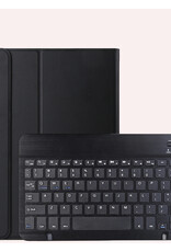 NoXx Hoesje Geschikt voor Samsung Galaxy Tab A9 Hoesje Toetsenbord Hoes - Hoes Geschikt voor Samsung Tab A9 Keyboard Case Book Cover - Zwart