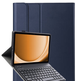Nomfy Nomfy Samsung Galaxy Tab A9 Toetsenbordhoes - Donkerblauw