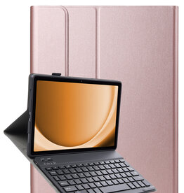 Nomfy Nomfy Samsung Galaxy Tab A9 Toetsenbordhoes - Rosé Goud
