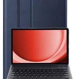 NoXx NoXx Samsung Galaxy Tab A9 Plus Toetsenbordhoes - Donkerblauw
