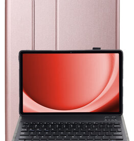 NoXx NoXx Samsung Galaxy Tab A9 Plus Toetsenbordhoes - Rosé Goud