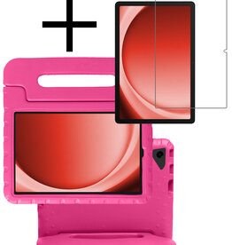 NoXx NoXx Samsung Galaxy Tab A9 Plus Kinderhoes Met Screenprotector - Roze