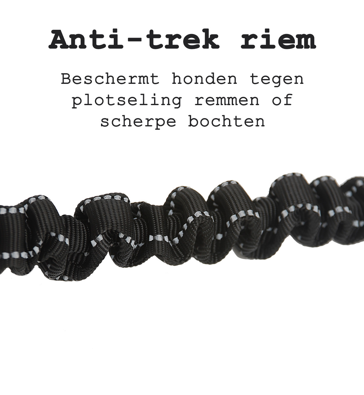 BASEY. Autogordel Hond Hondenriem Auto Hondengordel Flexibel - Luxe Hondenriem Auto Met Kliksysteem en Haak - Zwart - 2 Stuks