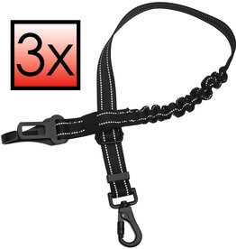 NoXx NoXx Hondenriem Flexibel - Zwart - 3 PACK