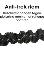 NoXx Hondenriem Autogordel Flexibele Auto hondengordel - Hondenriem Auto Met Kliksysteem en Haak - Zwart - 3x