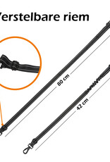 Nomfy Hondenriem Autogordel Hond Autoriem Met Kliksysteem en Haak Flexibel - Hondenriem Auto - Zwart - 3 PACK