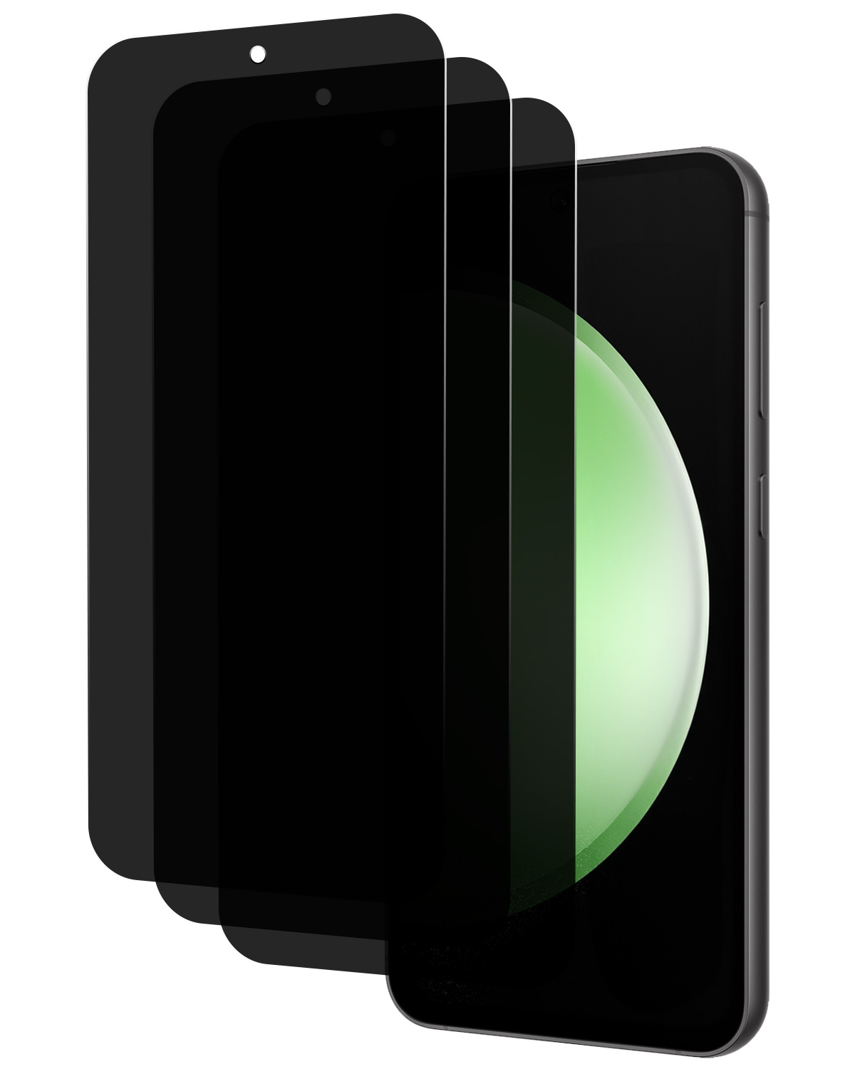 BASEY. Screenprotector Geschikt voor Samsung S23 FE Screenprotector Privacy Beschermglas - Screenprotector Geschikt voor Samsung Galaxy S23 FE Screen Protector Full Screen Privacy - 3 Stuks