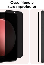 NoXx Screenprotector Geschikt voor Samsung S23 FE Screenprotector Privacy Tempered Glass Gehard Glas Display Cover