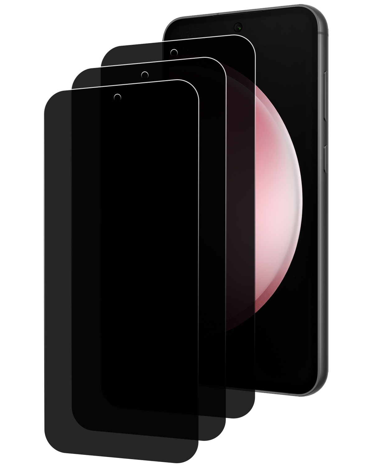 NoXx Screenprotector Geschikt voor Samsung S23 FE Screenprotector Privacy Tempered Glass Gehard Glas Display Cover - 3x