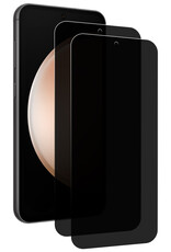 Nomfy Screenprotector Geschikt voor Samsung S23 FE Screenprotector Privacy Bescherm Glas - Screenprotector Geschikt voor Samsung Galaxy S23 FE Privacy Screenprotector Tempered Glass - 2 PACK