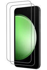 BASEY. Screenprotector Geschikt voor Samsung S23 FE Screenprotector Tempered Glass - Screenprotector Geschikt voor Samsung Galaxy S23 FE Beschermglas Screen Protector Glas - 2 Stuks