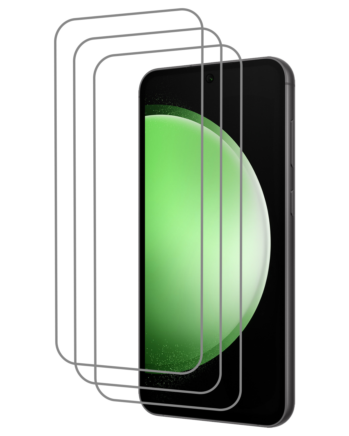 BASEY. Screenprotector Geschikt voor Samsung S23 FE Screenprotector Tempered Glass - Screenprotector Geschikt voor Samsung Galaxy S23 FE Beschermglas Screen Protector Glas - 3 Stuks