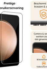 Nomfy Screenprotector Geschikt voor Samsung S23 FE Screenprotector Bescherm Glas Tempered Glass - Screenprotector Geschikt voor Samsung Galaxy S23 FE Screen Protector - 2 PACK