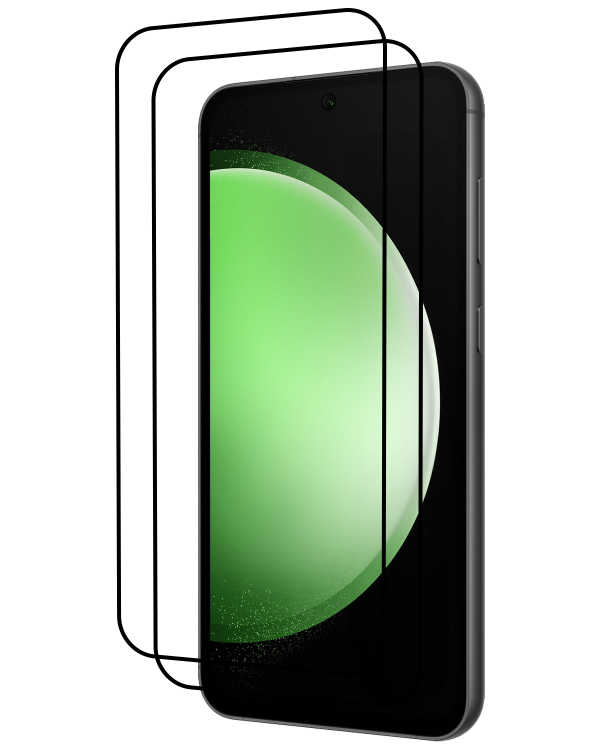 BASEY. Screenprotector Geschikt voor Samsung S23 FE Screenprotector Beschermglas Full Cover - Screenprotector Geschikt voor Samsung Galaxy S23 FE Screen Protector Full Cover - 2 Stuks