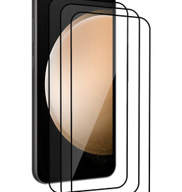 Nomfy Nomfy Samsung Galaxy S23 FE Screenprotector Full Cover - 3 PACK
