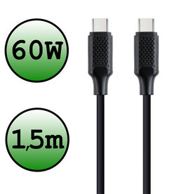 BASEY. BASEY. USB-C naar USB-C kabel (60W) - 1.8 meter - Zwart