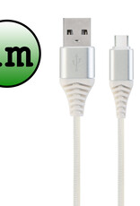 BASEY. USB C Oplader - USB C Kabel - USB C naar USB A Kabel 1 meter - Wit