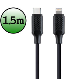 BASEY. BASEY. USB-C naar Lightning kabel - 1.5 meter - Zwart