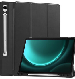 BASEY. BASEY. Samsung Galaxy Tab S9 FE Hoesje Met Uitsparing S Pen - Zwart