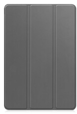 BASEY. Hoesje Geschikt voor Samsung Galaxy Tab S9 FE Hoes Case Tablet Hoesje Tri-fold Met Uitsparing Geschikt voor S Pen Met Screenprotector - Hoes Geschikt voor Samsung Tab S9 FE Hoesje Hard Cover Bookcase Hoes - Grijs