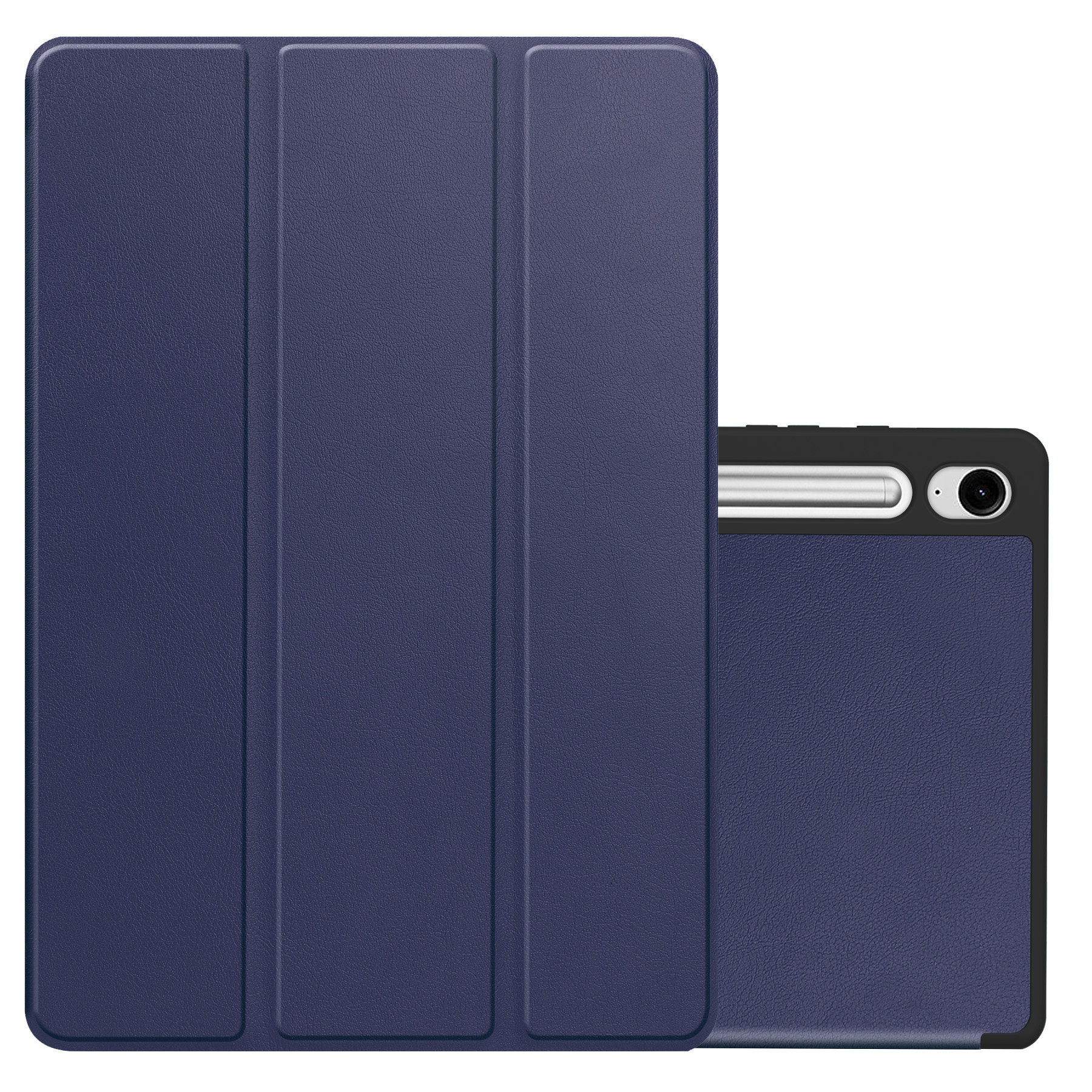 NoXx Hoesje Geschikt voor Samsung Galaxy Tab S9 FE Hoesje Case Hard Cover Hoes Book Case Met Uitsparing Geschikt voor S Pen - Donkerblauw