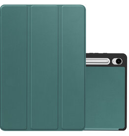 NoXx NoXx Samsung Galaxy Tab S9 FE Hoesje Met Uitsparing S Pen - Donkergroen