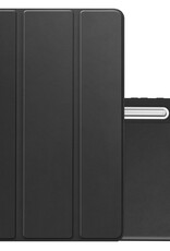 NoXx Hoesje Geschikt voor Samsung Galaxy Tab S9 FE Hoesje Case Hard Cover Hoes Book Case Met Uitsparing Geschikt voor S Pen - Zwart