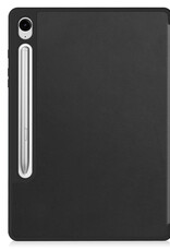 NoXx Hoesje Geschikt voor Samsung Galaxy Tab S9 FE Hoesje Case Hard Cover Hoes Book Case Met Uitsparing Geschikt voor S Pen - Zwart