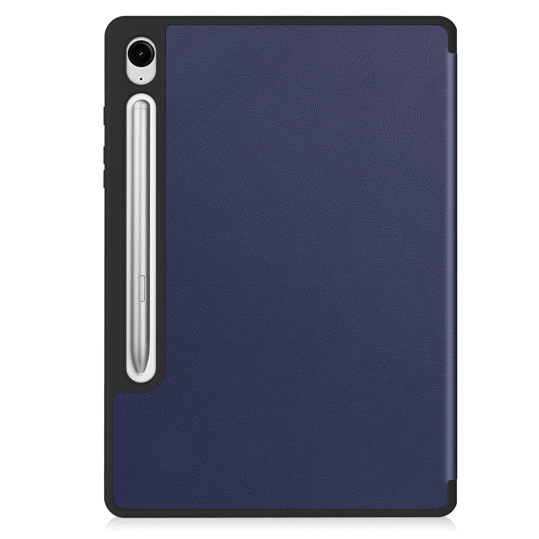 NoXx Hoesje Geschikt voor Samsung Galaxy Tab S9 FE Hoesje Case Hard Cover Hoes Book Case Met Uitsparing Geschikt voor S Pen Met Screenprotector - Donkerblauw