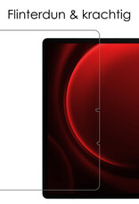 NoXx Hoesje Geschikt voor Samsung Galaxy Tab S9 FE Hoesje Case Hard Cover Hoes Book Case Met Uitsparing Geschikt voor S Pen Met Screenprotector - Donkergroen