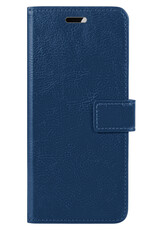 Nomfy Hoesje Geschikt voor Samsung S24 Ultra Hoes Bookcase Flipcase Book Cover - Hoes Geschikt voor Samsung Galaxy S24 Ultra Hoesje Book Case - Donkerblauw