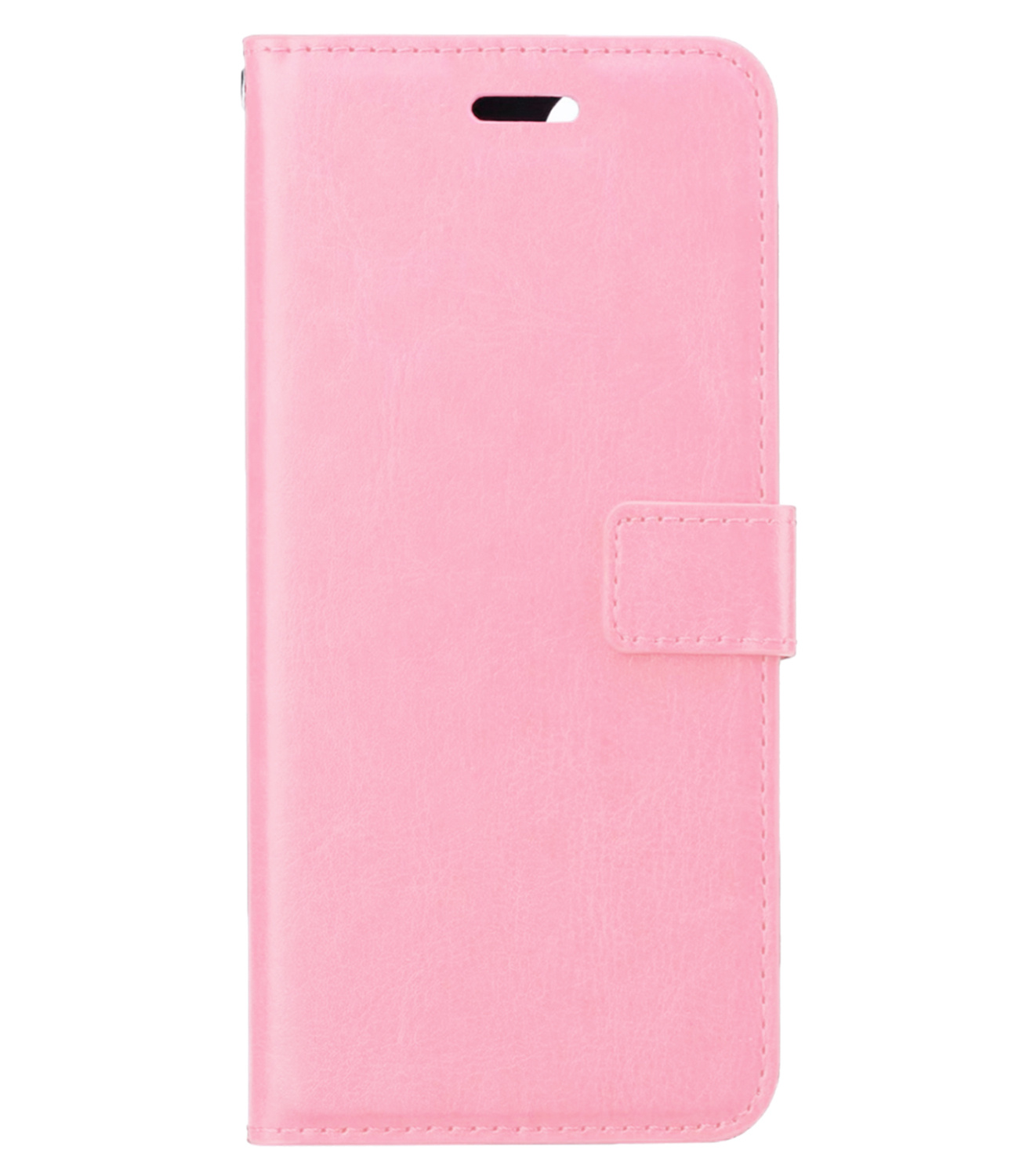 Nomfy Hoesje Geschikt voor Samsung S24 Plus Hoes Bookcase Flipcase Book Cover - Hoes Geschikt voor Samsung Galaxy S24 Plus Hoesje Book Case - Lichtroze