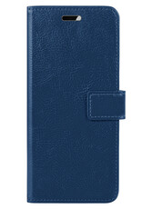 Nomfy Hoesje Geschikt voor Samsung S24 Plus Hoes Bookcase Flipcase Book Cover - Hoes Geschikt voor Samsung Galaxy S24 Plus Hoesje Book Case - Donkerblauw