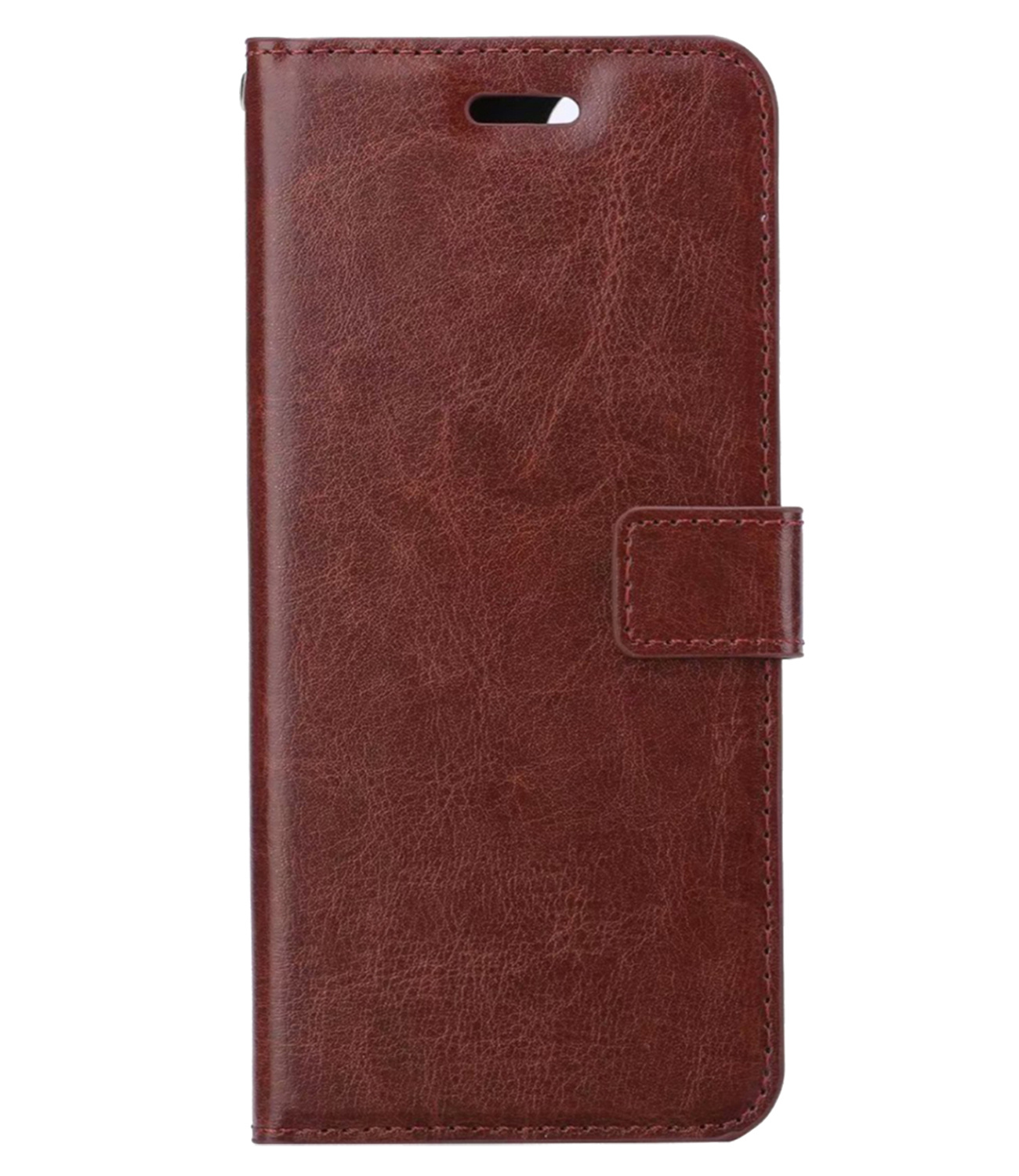 Nomfy Hoesje Geschikt voor Samsung S24 Plus Hoes Bookcase Flipcase Book Cover - Hoes Geschikt voor Samsung Galaxy S24 Plus Hoesje Book Case - Bruin