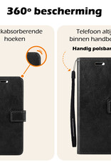 Nomfy Hoesje Geschikt voor Samsung S24 Hoes Bookcase Flipcase Book Cover - Hoes Geschikt voor Samsung Galaxy S24 Hoesje Book Case - Zwart