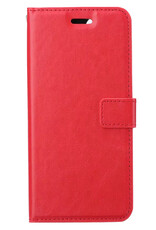 Nomfy Hoesje Geschikt voor Samsung S24 Hoes Bookcase Flipcase Book Cover - Hoes Geschikt voor Samsung Galaxy S24 Hoesje Book Case - Rood