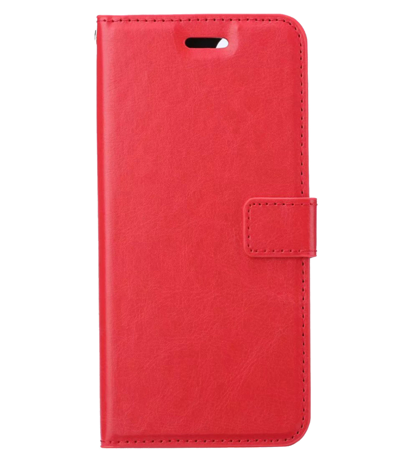 Nomfy Hoesje Geschikt voor Samsung S24 Hoes Bookcase Flipcase Book Cover - Hoes Geschikt voor Samsung Galaxy S24 Hoesje Book Case - Rood